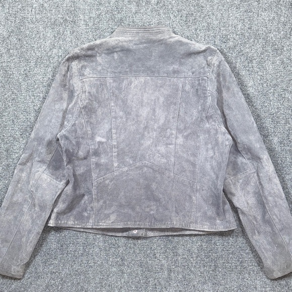 Blank NYC Suede Leather Moto Jacket Brown Asymmetrical Moto Women's Size XXL - Picture 2 of 10